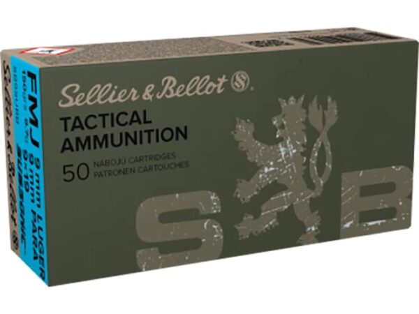 Sellier & Bellot Ammunition 9mm Luger 150 Grain Full Metal Jacket For Sale