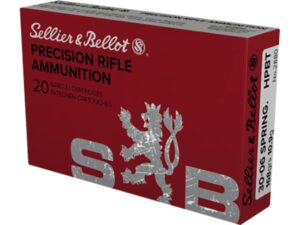 Sellier & Bellot Match Ammunition 30-06 Springfield 168 Grain Hollow Point Boat Tail For Sale