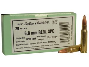 Sellier and Bellot Ammunition 6.8 Remington SPC 115 Grain Sierra MatchKing Hollow Point Boat Tail For Sale