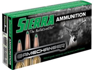 Sierra GameChanger Ammunition 6mm Creedmoor 100 Grain Tipped GameKing Box of 20 For Sale
