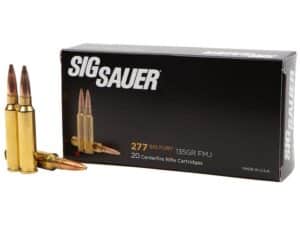 Sig Sauer Elite Performance Ammunition 277 Sig Fury 135 Grain Full Metal Jacket Box of 20 For Sale
