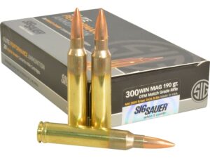 Sig Sauer Elite Performance Match Grade Ammunition 300 Winchester Magnum 190 Grain Open Tip Match For Sale