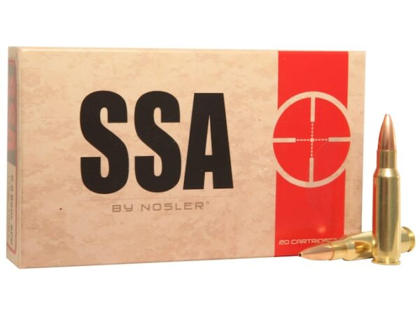 Silver State Armory Ammunition 6.8mm Remington SPC 115 Grain Nosler Custom Competition Hollow Point Boat Tail Box of 20 For Sale