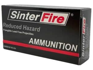 SinterFire Reduced Hazard Ammunition 380 ACP 75 Grain Frangible Flat Nose Lead Free For Sale