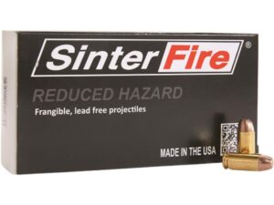 SinterFire Reduced Hazard Ammunition 40 S&W 125 Grain Frangible Flat Nose Lead Free For Sale