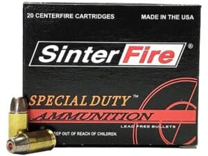 SinterFire Special Duty Ammunition 40 S&W 125 Grain Frangible Hollow Point Lead Free Box of 20 For Sale