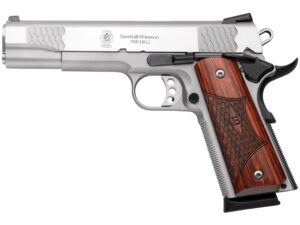 Smith & Wesson 1911 E-Series Semi-Automatic Pistol 45 ACP 5″ Barrel 8-Round Stainless Wood For Sale