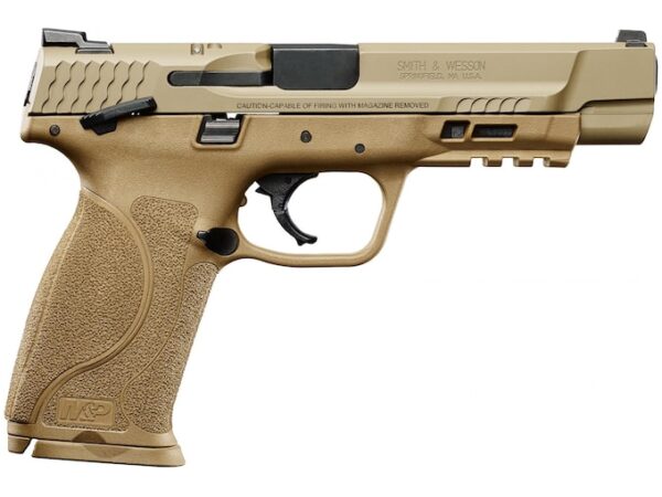 Smith & Wesson M&P 9 M2.0 Semi-Automatic Pistol 9mm Luger 5" Barrel 17-Round Flat Dark Earth Thumb Safety For Sale