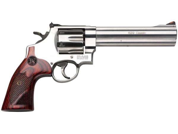 Smith & Wesson Model 629 Deluxe Revolver 44 Remington Magnum 6.5" Barrel 6-Round Stainless Wood For Sale