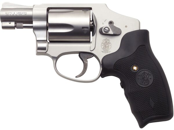 Smith & Wesson Model 642 Revolver with Crimson Trace Lasergrip 38 Special +P 1.875″ Barrel 5-Round Stainless Black For Sale