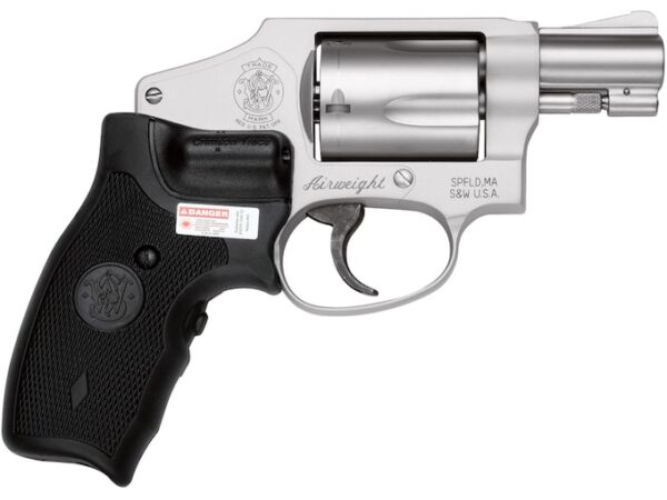 Smith & Wesson Model 642 Revolver with Crimson Trace Lasergrip 38 Special +P 1.875" Barrel 5-Round Stainless Black For Sale