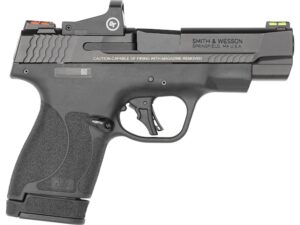 Smith & Wesson PC M&P 9 Shield Plus Semi-Automatic Pistol 9mm Luger 4" Barrel 13-Round Armornite Black Crimson Trace Red Dot For Sale