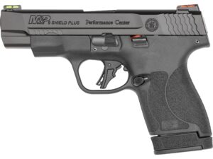 Smith & Wesson PC M&P 9 Shield Plus Semi-Automatic Pistol 9mm Luger 4″ Barrel 13-Round Armornite Black For Sale