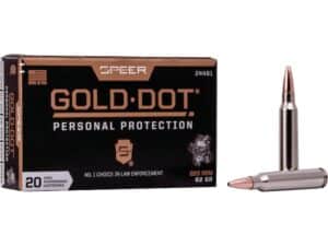 Speer Gold Dot Ammunition 223 Remington 62 Grain Gold Dot Bonded Soft Point Box of 20 For Sale