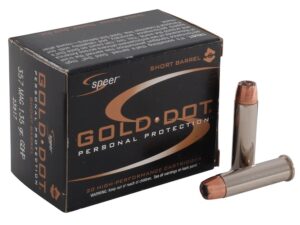 Speer Gold Dot Short Barrel Ammunition 357 Magnum 135 Grain Jacketed Hollow Point For Sale