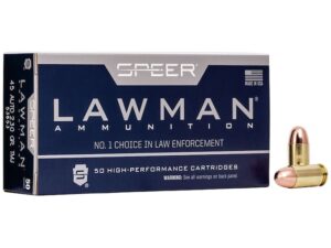 Speer Lawman Ammunition 45 ACP 230 Grain Full Metal Jacket For Sale