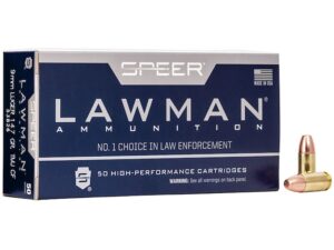 Speer Lawman CleanFire Ammunition 9mm Luger 147 Grain Full Metal Jacket For Sale