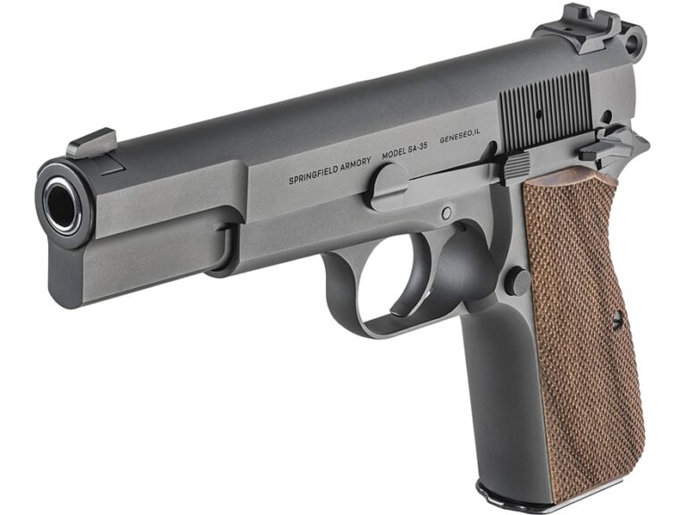 Springfield Armory Sa 35 Semi Automatic Pistol 9mm Luger 47 Barrel 15 Round Matte Blued Walnut 0640