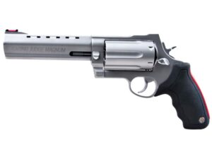 454 Casull and 410 Bore 6-Round Stainless and Black Rubber For Sale
