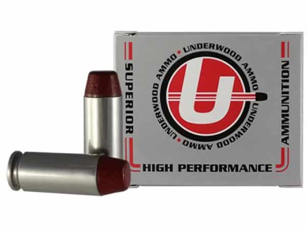 Underwood Ammunition 10mm Auto 220 Grain Hard Cast Flat Nose Box of 20 For Sale