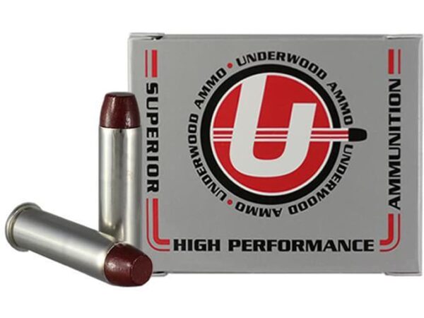 Underwood Ammunition 357 Magnum 180 Grain Lead Flat Nose Gas Check Box of 20 For Sale