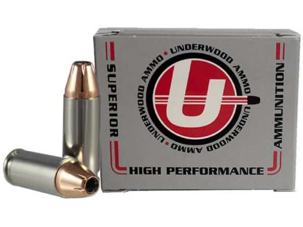 Underwood Ammunition 38 Super +P 124 Grain Jacketed Hollow Point Box of 20 For Sale