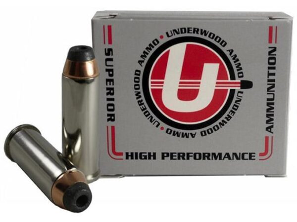 Underwood Ammunition 44 Remington Magnum 200 Grain Jacketed Hollow Point Box of 20 For Sale