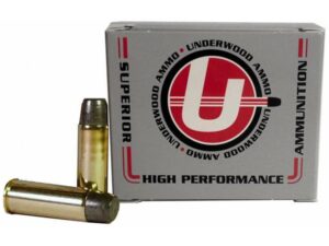 Underwood Ammunition 44 Remington Magnum 305 Grain Lead Long Flat Nose Gas Check Box of 20 For Sale