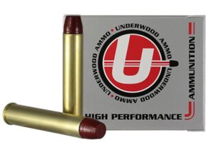 Underwood Ammunition 444 Marlin 335 Grain Hard Cast Lead Flat Nose Gas Check Box of 20 For Sale