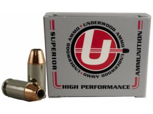 Underwood Ammunition 45 Super 185 Grain Jacketed Hollow Point Box of 20 For Sale