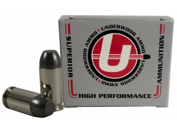 Underwood Ammunition 45 Super 255 Grain Hard Cast Flat Nose Box of 20 For Sale