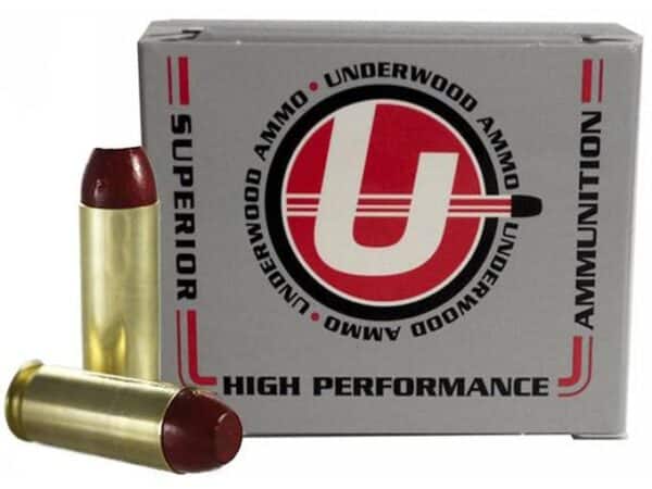 Underwood Ammunition 45 Winchester Magnum 255 Grain Hard Cast Flat Nose Box of 20 For Sale