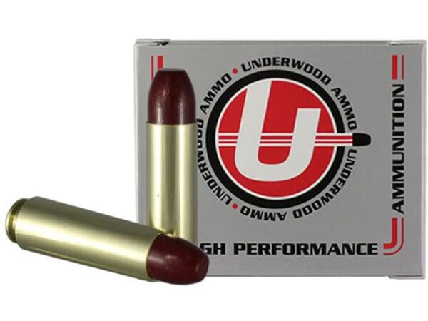 Underwood Ammunition 50 Beowulf 375 Grain Hard Cast Lead Flat Nose Gas Check Box of 20 For Sale