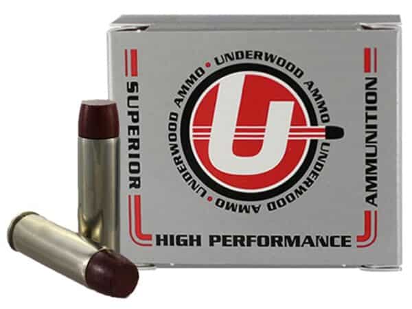 Underwood Ammunition 500 S&W Magnum 440 Grain Lead Flat Nose Gas Check Box of 20 For Sale