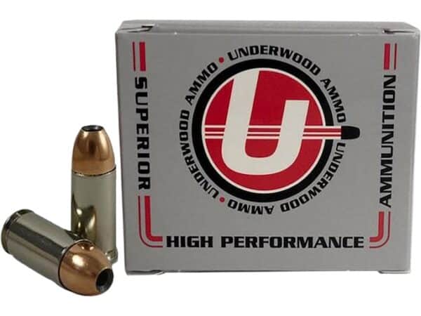 Underwood Ammunition 9mm Luger +P 147 Grain Jacketed Hollow Point Box of 20 For Sale