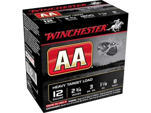 Winchester AA Heavy Target Ammunition 12 Gauge 2-3/4" 1-1/8 oz For Sale