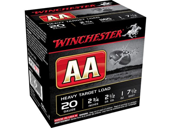 Winchester AA Heavy Target Ammunition 20 Gauge 2 34 1 oz For Sale 1