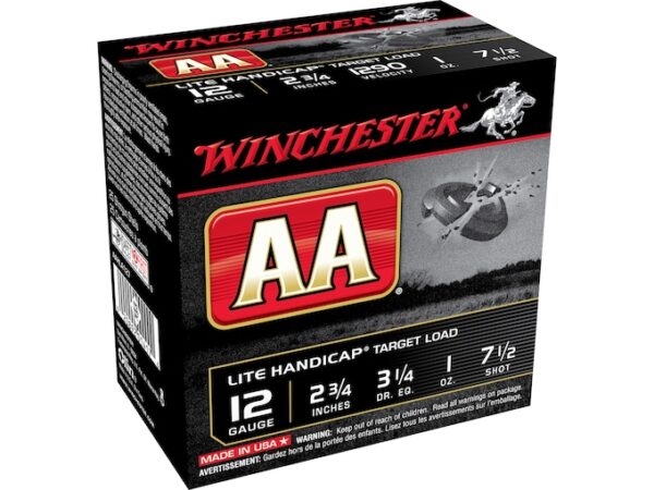 Winchester AA Lite Handicap Target Ammunition 12 Gauge 2-3/4" 1 oz For Sale