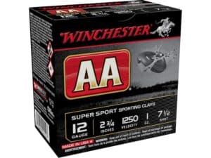Winchester AA Super Sport Sporting Clays 1250 Ammunition 12 Gauge 2-3/4" 1 oz For Sale