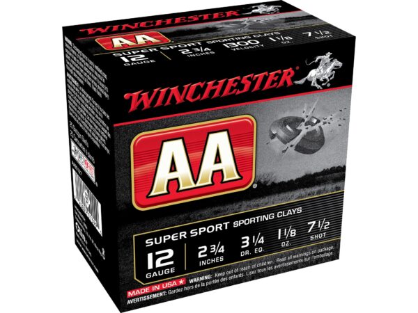 Winchester AA Super Sport Sporting Clays Ammunition 12 Gauge 2 34 For Sale 1