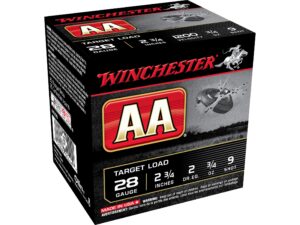 500 Rounds of Winchester AA Target Ammunition 28 Gauge 2-3/4″ 3/4 oz For Sale