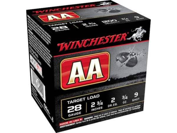 Winchester AA Target Ammunition 28 Gauge 2-3/4" 3/4 oz For Sale