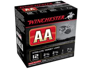500 Rounds of Winchester AA Xtra-Lite Target Ammunition 12 Gauge 2-3/4″ 1 oz For Sale