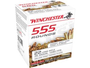 Winchester Ammunition 22 Long Rifle 36 Grain Plated Lead Hollow Point For Sale