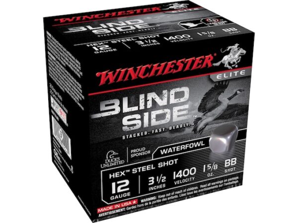 Winchester Blind Side Ammunition 12 Gauge Non-Toxic Steel Shot For Sale