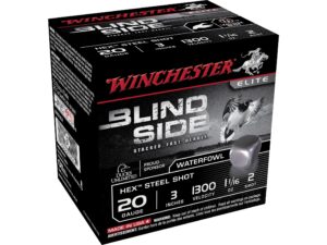 500 Rounds of Winchester Blind Side Ammunition 20 Gauge 3″ 1-1/16 oz Non-Toxic Steel Shot For Sale
