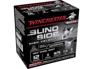 Winchester Blind Side High Velocity Ammunition 12 Gauge Non-Toxic Steel Shot For Sale