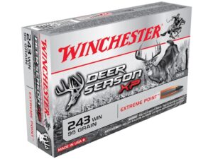 Winchester Deer Season XP Ammunition 243 Winchester 95 Grain Extreme Point Polymer Tip Box of 20 For Sale