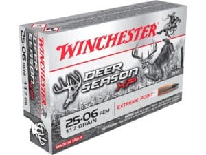 Winchester Deer Season XP Ammunition 25-06 Remington 117 Grain Extreme Point Polymer Tip Box of 20 For Sale