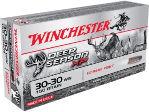 500 Rounds of Winchester Deer Season XP Ammunition 30-30 Winchester 150 Grain Extreme Point Polymer Tip Box of 20 For Sale